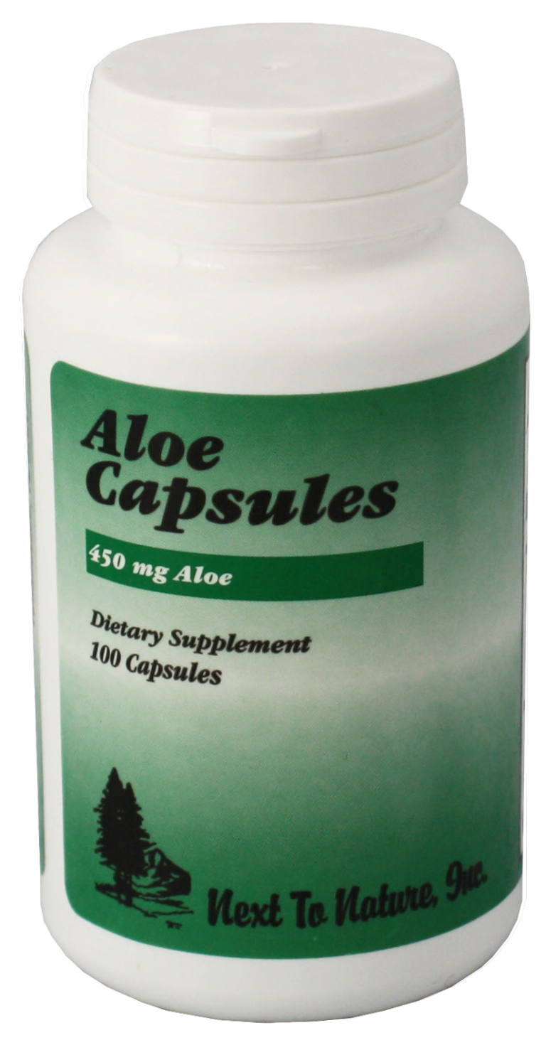 Aloe Capsules Next to Nature Nutrition