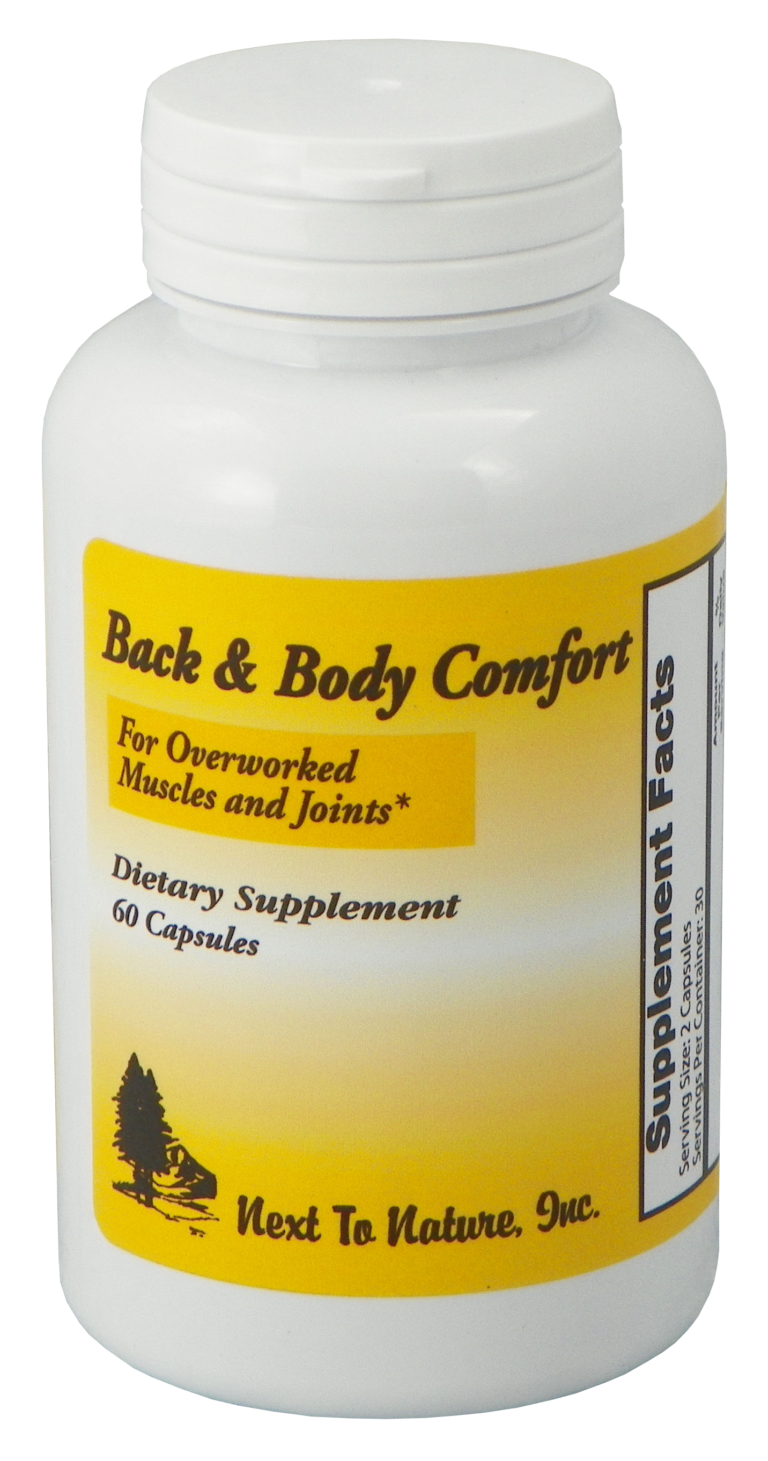 Back and Body Comfort Next to Nature Nutrition