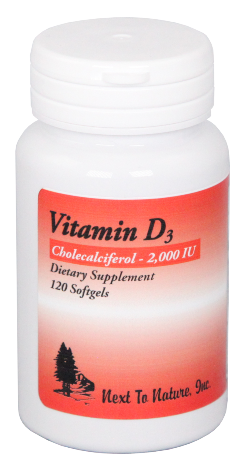 Vitamin D3 2,000 IU Next to Nature Nutrition